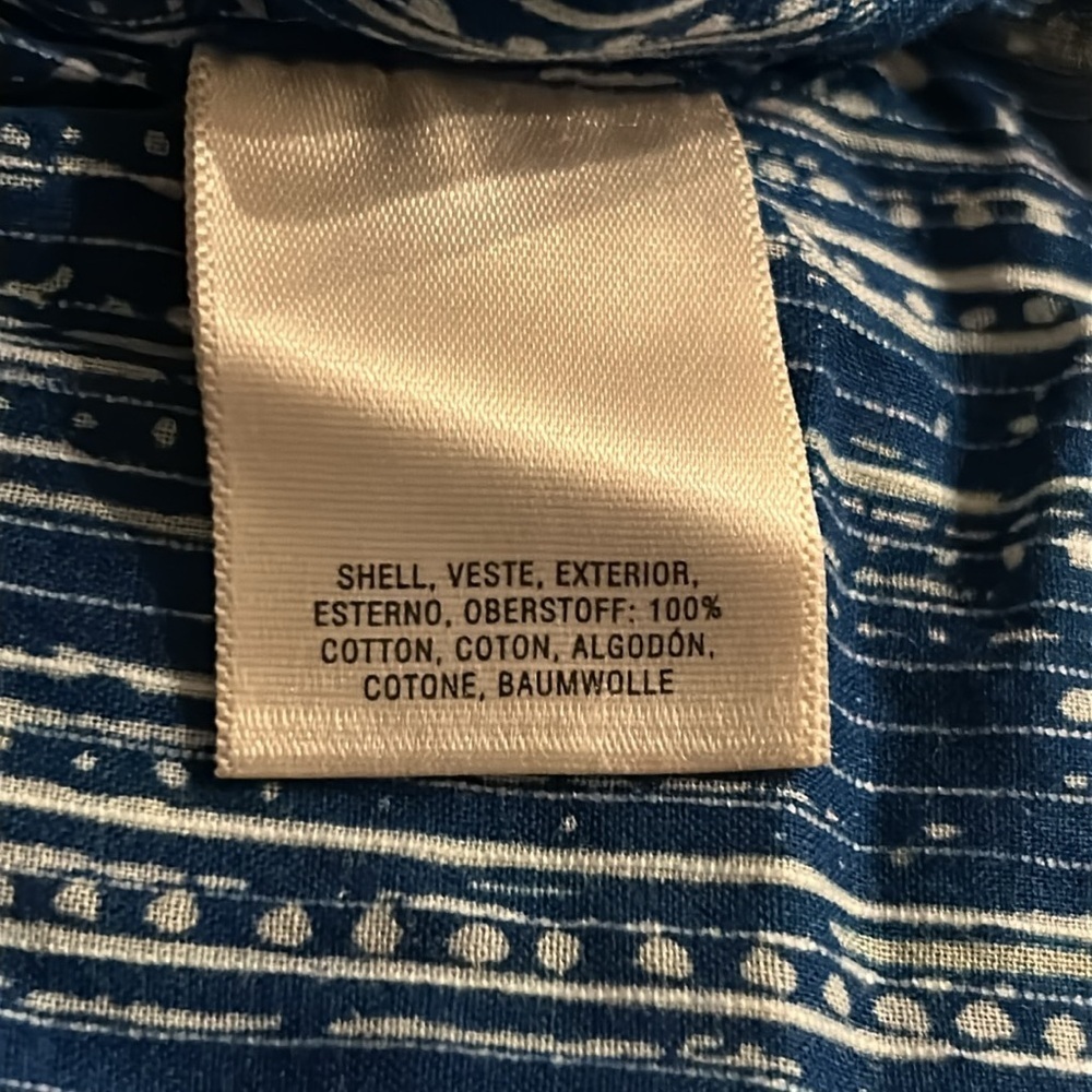 Anthropologie Maeve Blue and White Top | size 2 - Picture 6 of 6